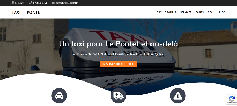 Site de Taxi Le Pontet